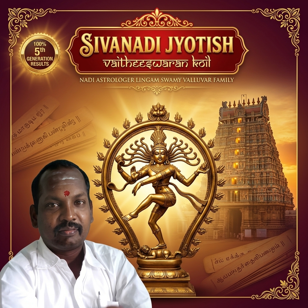 Sivanadi Jyotish Vaitheeswaran Koil - Nadi Astrologer Lingam Swamy Valluvar Family
